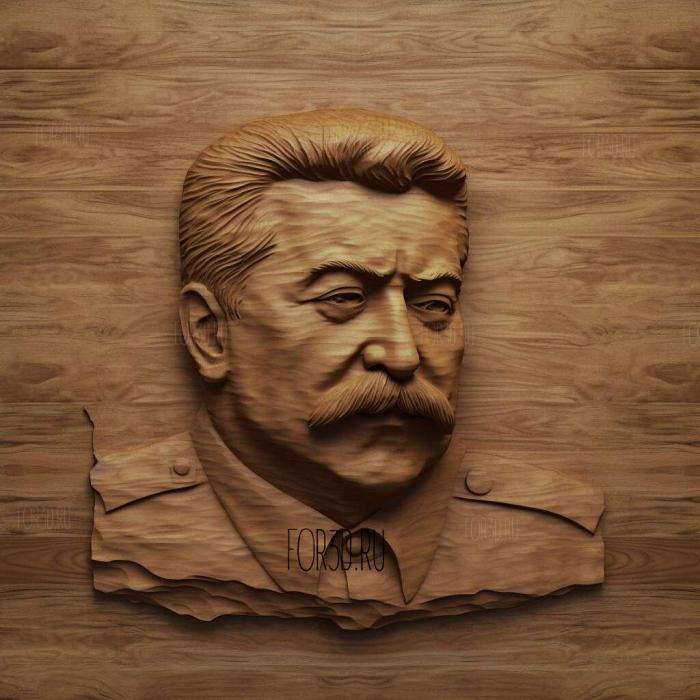 Iosif Stalin 4 stl model for CNC